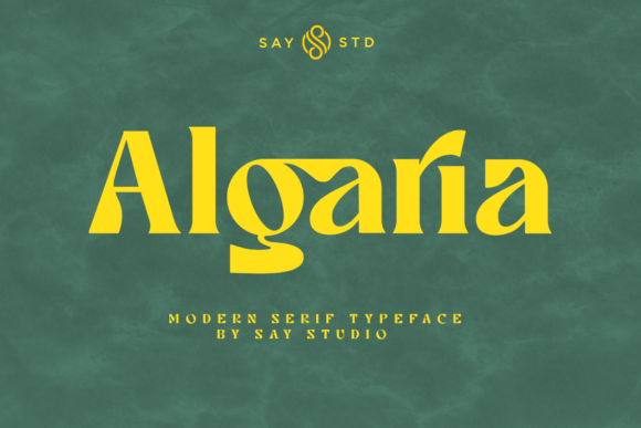 Algaria: A Bold Serif Font for Editorial Design