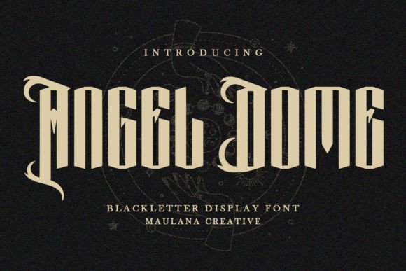 Angel Dome: A Bold Blackletter Font for Digital Design