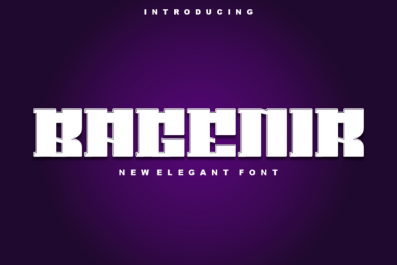 Bagenir: A Bold Serif Display Font for Modern Marketing Content