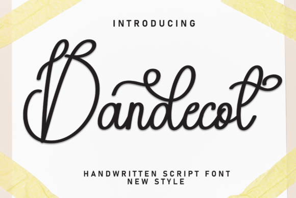 Bandecot Font: A Handwritten Typeface That Warms Up Your Brand
