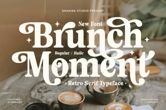 Brunch Moment: A Retro Serif Font for Marketers