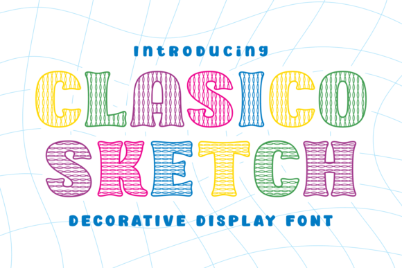 Clasico Sketch: A Playful Display Font for Branding