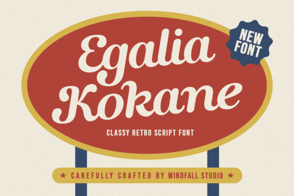 Egalia Kokane: A Retro Script Font for Campaign Creators