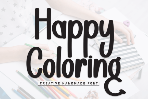 Happy Coloring Font Review: A Display Typeface for Editorial Charm