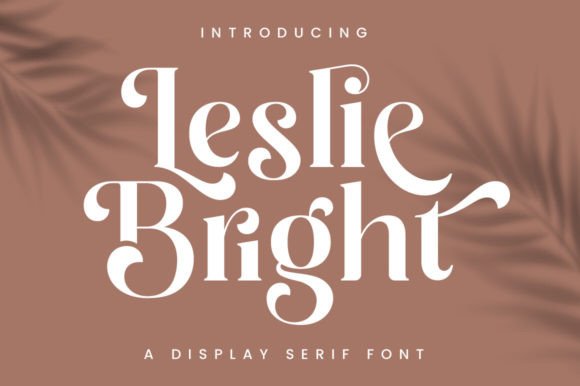 Leslie Bright: A Display Serif Font That Commands Attention in Campaigns