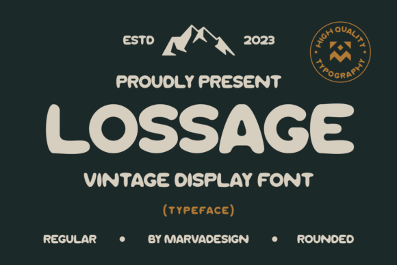 Lossage: A Modern Display Font That Shapes Brand Identity