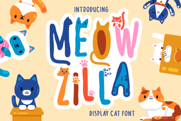 Meow Zilla Review: A Playful Display Font for Campaigns