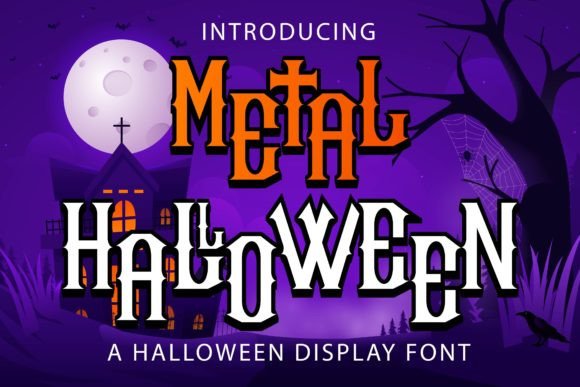 Metal Halloween Font for Web Designers: Spooky Display Type That Works in Digital Layouts