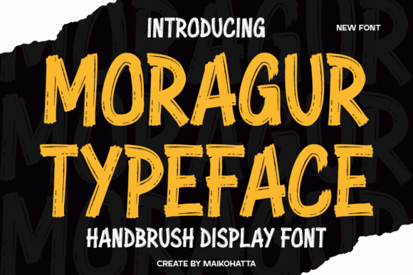 Moragur: A Handbrush Display Font Built for Modern Web Design