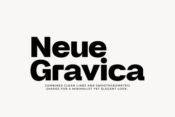 Neue Gravica: A Modern Sans Serif for Bold Brand Identities