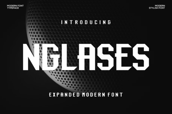 Nglases: A Modern Display Font for Bold Branding Work