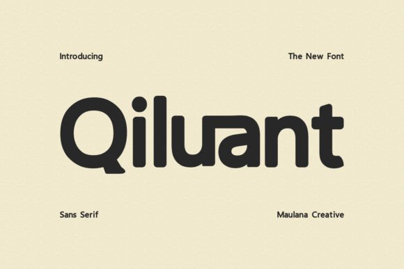 Qiluant: A Bold Display Font for Modern Branding Projects