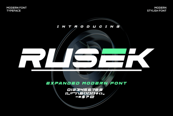 Rusek Font: A Bold Display Typeface for Crafters