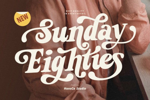 Sunday Eighties: A Bold Serif Font for Editorial Design