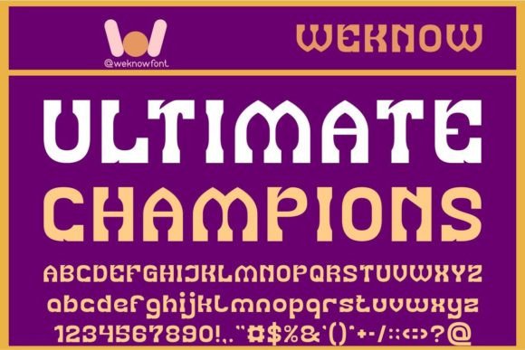 Ultimate Champions Font: A Game-Changer for Branding